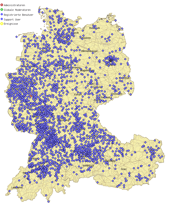 Unsere User in der Übersicht